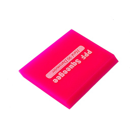 Ракель для работы с полиуретановыми пленками Розовый цвет Твердость: 90 дюрометров